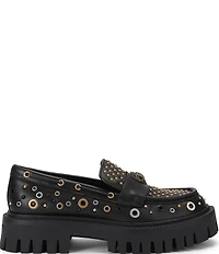 Kurt Geiger London Studded Chunky Leather Loafers