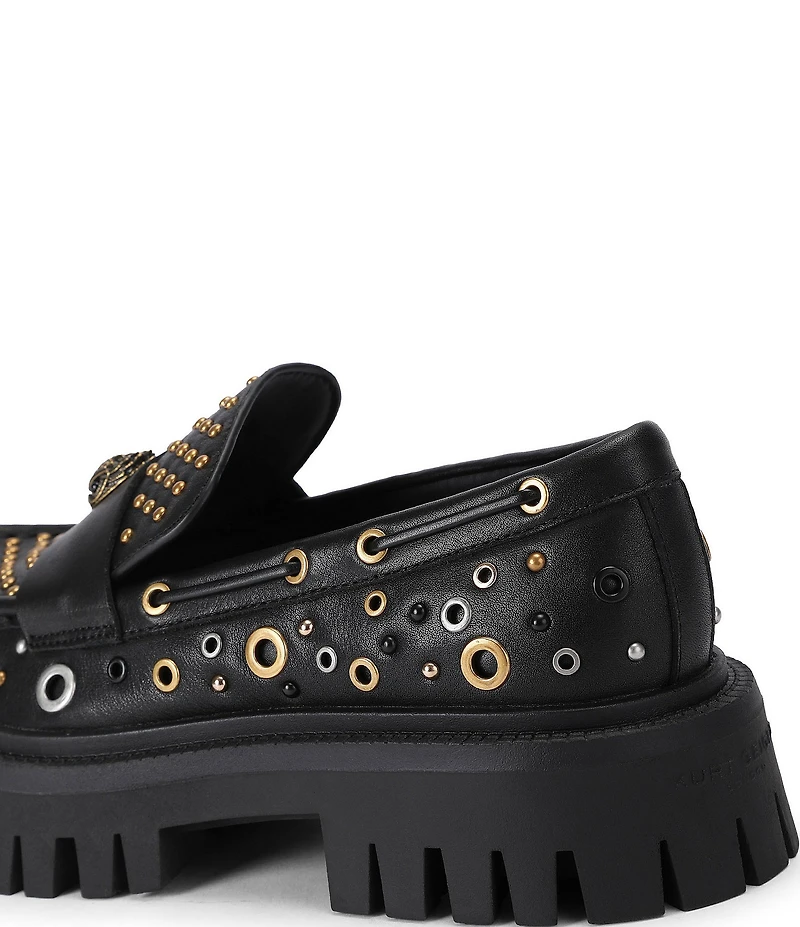 Kurt Geiger London Studded Chunky Leather Loafers