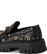 Kurt Geiger London Studded Chunky Leather Loafers