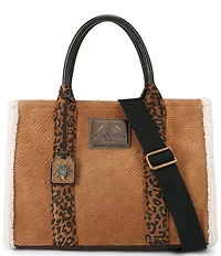 Kurt Geiger London Suede & Leather Southbank Satchel Bag