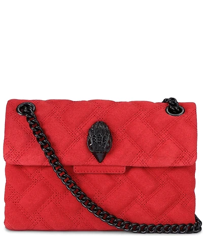 Kurt Geiger London Suede Leather Mini Kensington Convertible Crossbody Bag