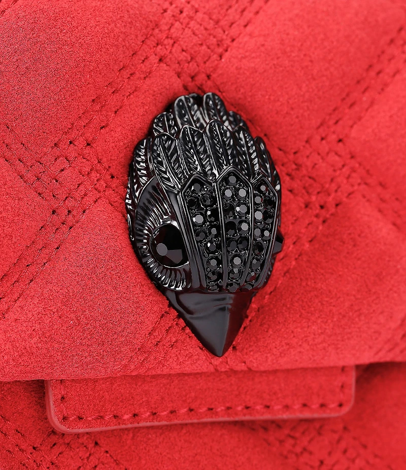 Kurt Geiger London Suede Leather Mini Kensington Convertible Crossbody Bag