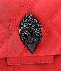 Kurt Geiger London Suede Leather Mini Kensington Convertible Crossbody Bag