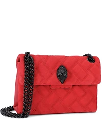 Kurt Geiger London Suede Leather Mini Kensington Convertible Crossbody Bag