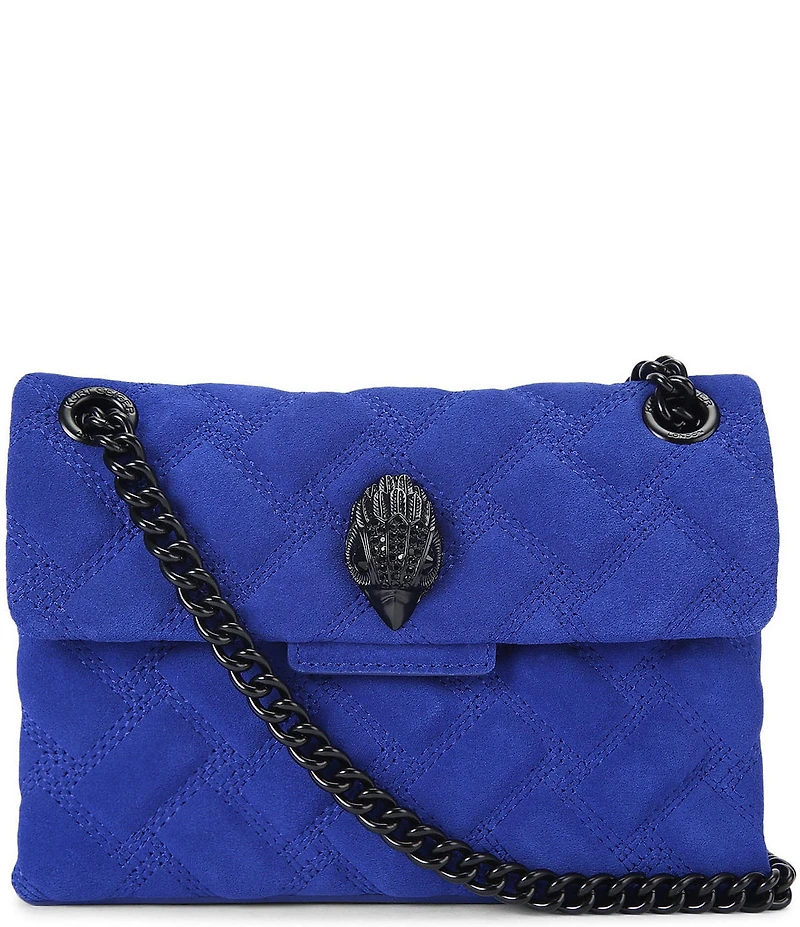 Kurt Geiger London Suede Leather Mini Kensington Convertible Crossbody Bag