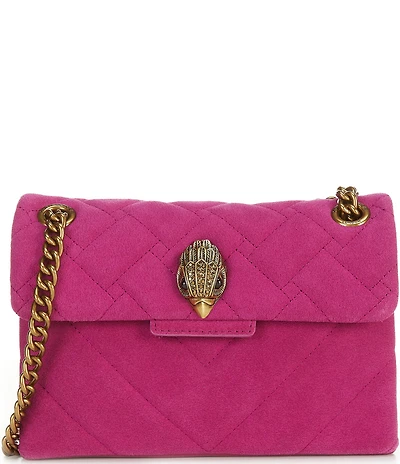 Kurt Geiger London Suede Leather Mini Kensington Convertible Crossbody Bag