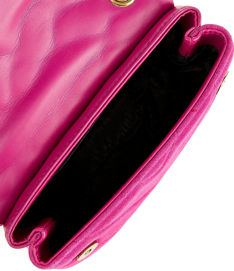 Kurt Geiger London Suede Leather Mini Kensington Convertible Crossbody Bag