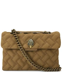 Kurt Geiger London Suede Medium Kensington Crossbody Shoulder Bag