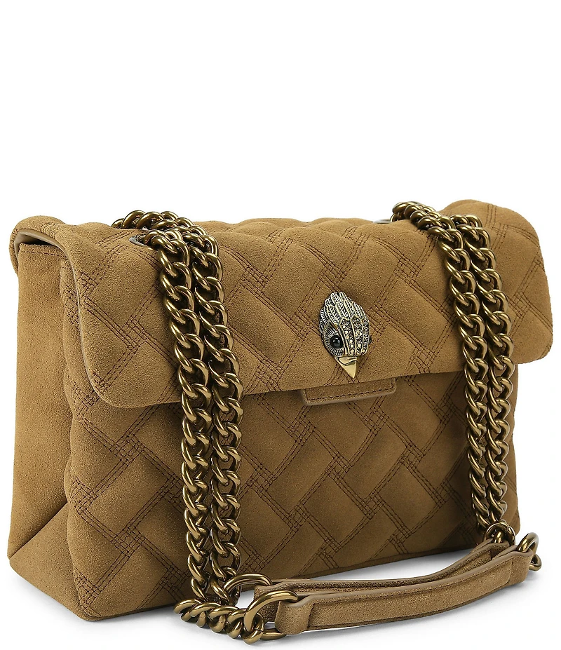 Kurt Geiger London Suede Medium Kensington Crossbody Shoulder Bag
