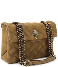 Kurt Geiger London Suede Medium Kensington Crossbody Shoulder Bag