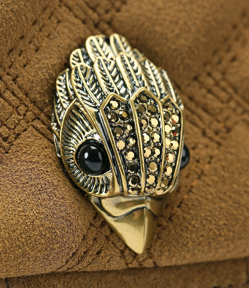 Kurt Geiger London Suede Medium Kensington Crossbody Shoulder Bag