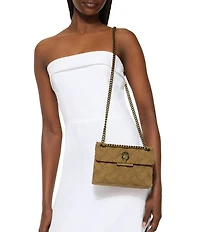 Kurt Geiger London Suede Medium Kensington Crossbody Shoulder Bag