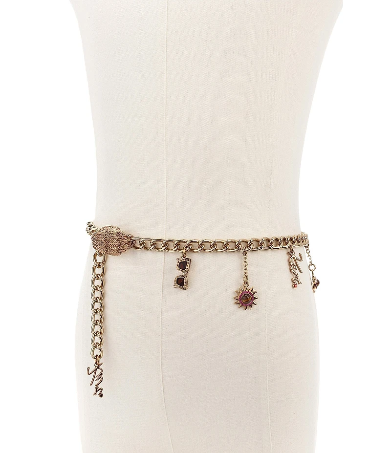 Kurt Geiger London Sun Charm Chain Belt
