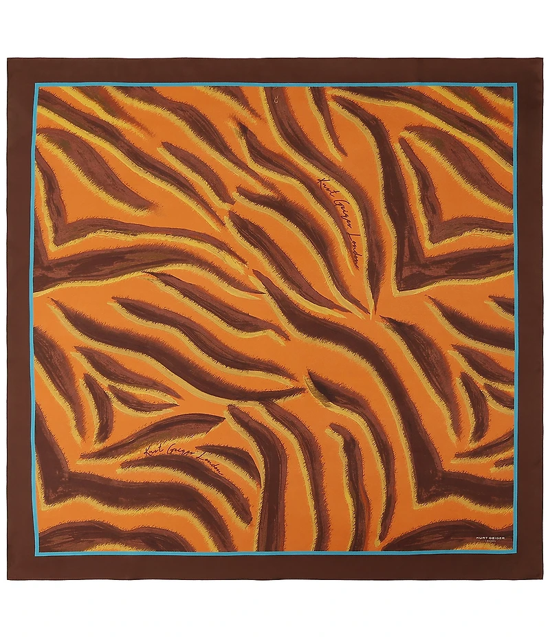 Kurt Geiger London Tiger Print Square Scarf