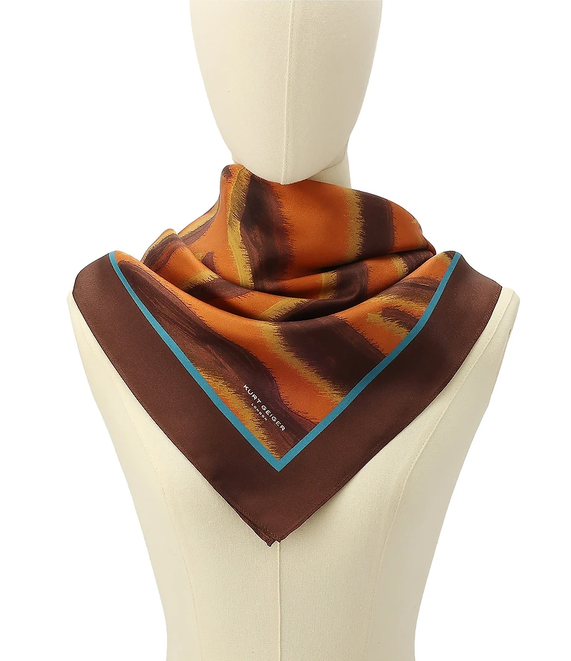 Kurt Geiger London Tiger Print Square Scarf