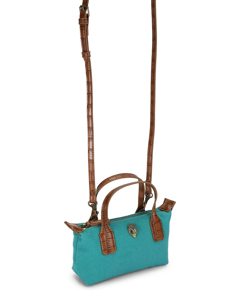 Kurt Geiger London Tiny Sloane Canvas Shopper Tote Bag