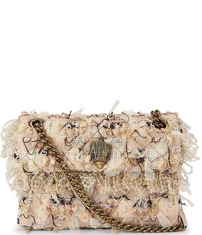 Kurt Geiger London Tweed Mini Kensington Convertible Crossbody Bag
