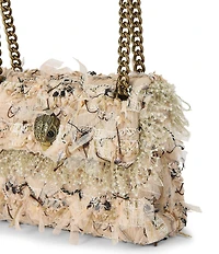 Kurt Geiger London Tweed Mini Kensington Convertible Crossbody Bag