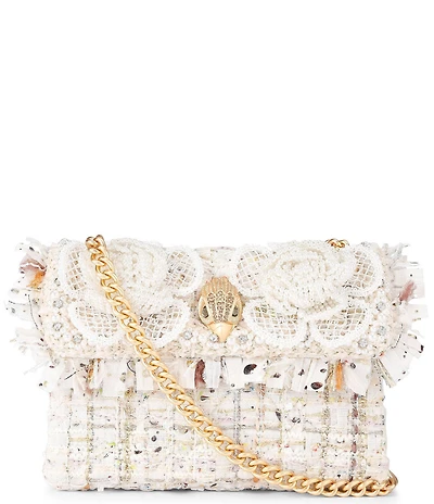 Kurt Geiger London Tweed Mini Kensington Crossbody Bag