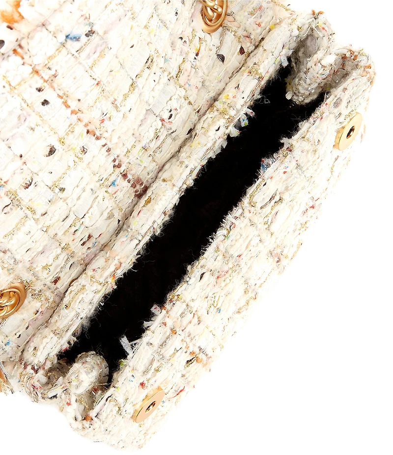 Kurt Geiger London Tweed Mini Kensington Crossbody Bag