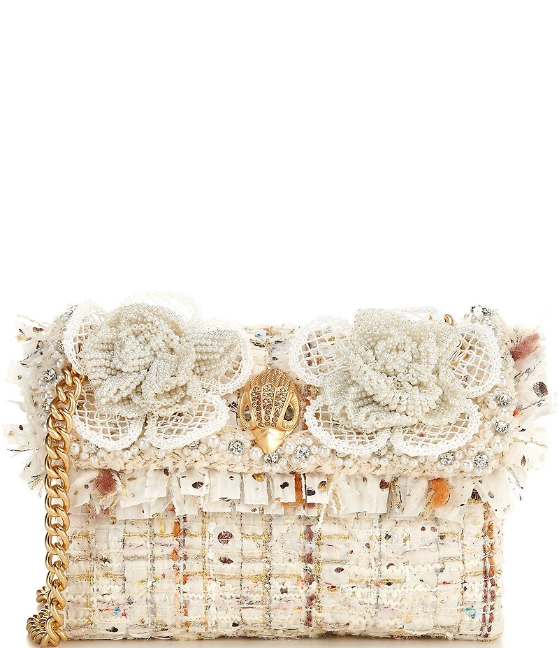 Kurt Geiger London Tweed Mini Kensington Crossbody Bag