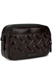 Kurt Geiger London Two Zip Kensington Quilted Leather Camera Crossbody Bag