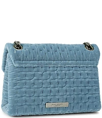 Kurt Geiger London Velvet Mini Kensington Jewled Crossbody Bag