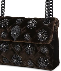 Kurt Geiger London Velvet Mini Kensington Convertible Crossbody Bag