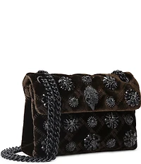 Kurt Geiger London Velvet Mini Kensington Convertible Crossbody Bag
