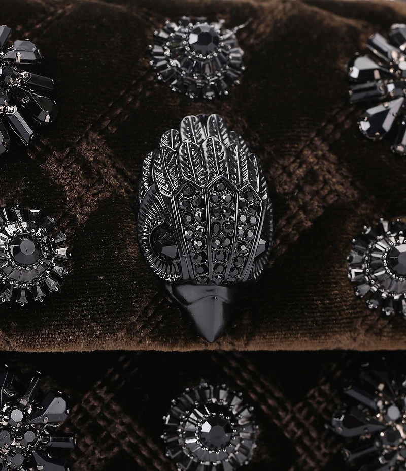 Kurt Geiger London Velvet Mini Kensington Convertible Crossbody Bag