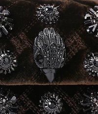 Kurt Geiger London Velvet Mini Kensington Convertible Crossbody Bag