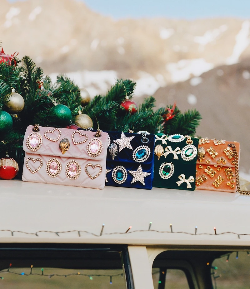 Kurt Geiger London Velvet Mini Kensington Crossbody Bag