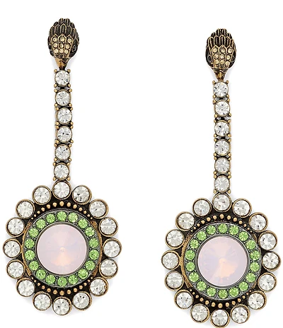 Kurt Geiger London Vintage Stone Gem Statement Drop Earrings