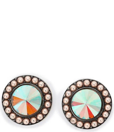 Kurt Geiger London Vintage Stone Gem Stud Earrings