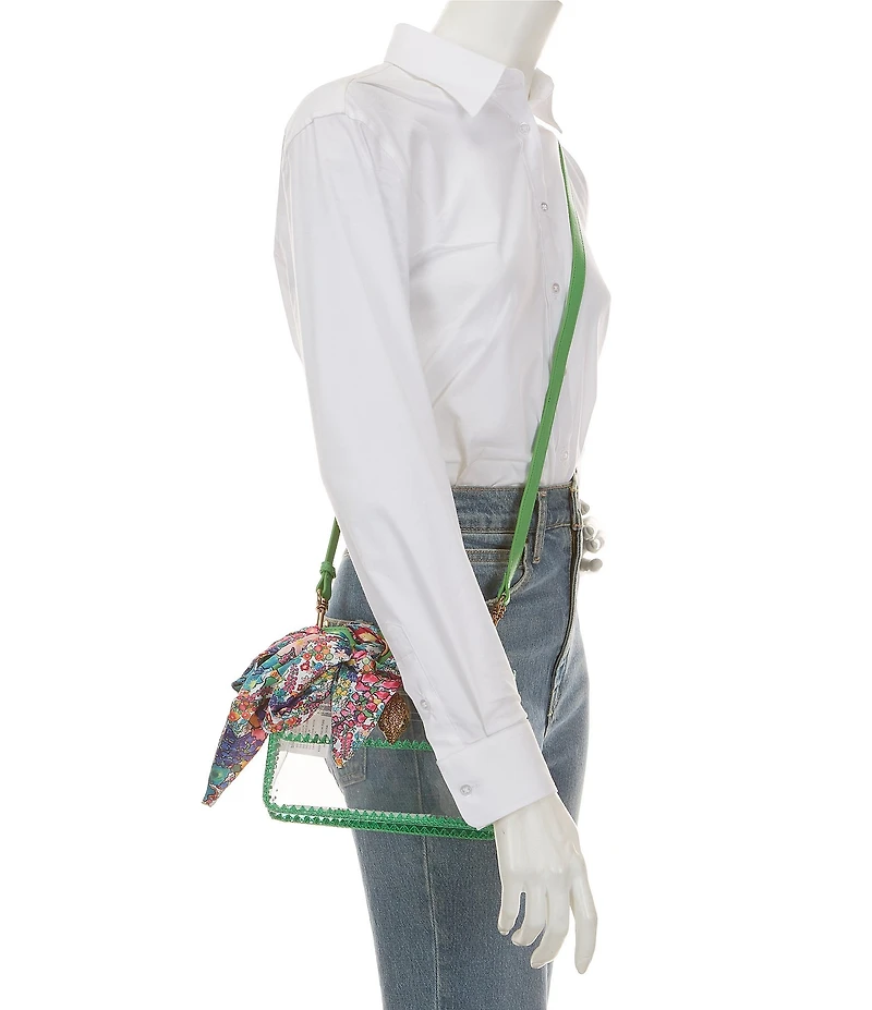 Kurt Geiger London Vinyl Clear Mini Kensington Crossbody Bag