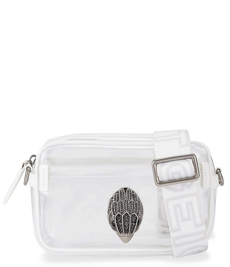 Kurt Geiger London Vinyl Kensington Small Clear Camera Crossbody Bag