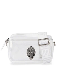 Kurt Geiger London Vinyl Kensington Small Clear Camera Crossbody Bag