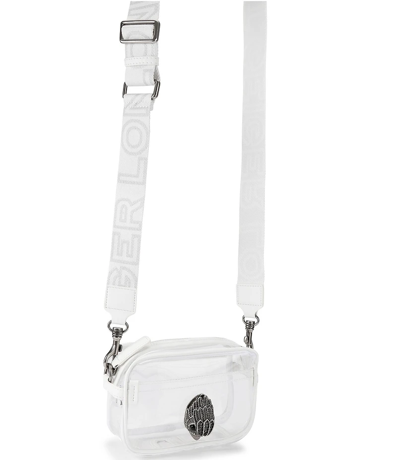 Kurt Geiger London Vinyl Kensington Small Clear Camera Crossbody Bag