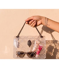 Kurt Geiger London Vinyl Clear Mini Kensington Crossbody Bag