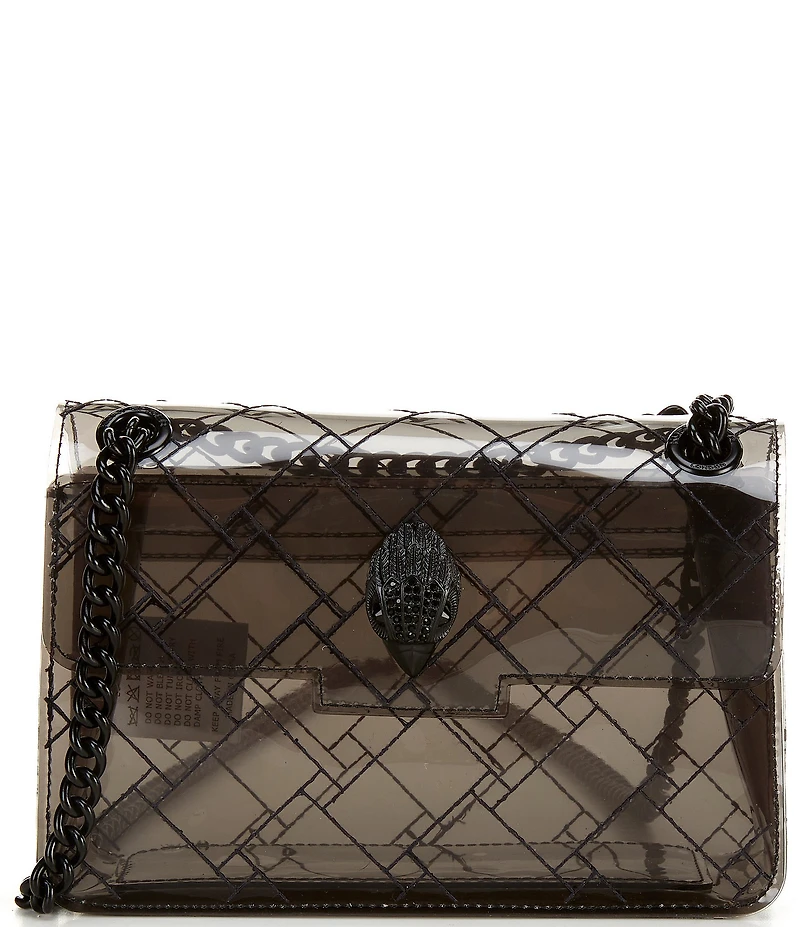 Kurt Geiger London Vinyl Clear Mini Kensington Crossbody Bag