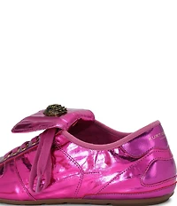 Kurt Geiger London Wembley Metallic Logo Ornament Leather Sneakers