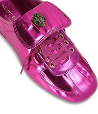 Kurt Geiger London Wembley Metallic Logo Ornament Leather Sneakers