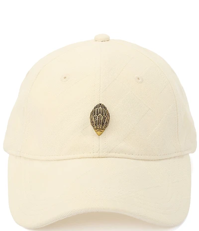 Kurt Geiger London White Denim Baseball Cap