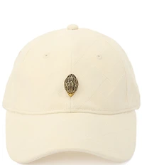 Kurt Geiger London White Denim Baseball Cap