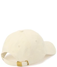 Kurt Geiger London White Denim Baseball Cap