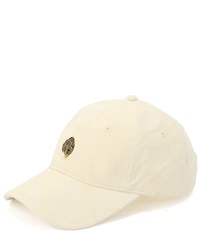Kurt Geiger London White Denim Baseball Cap