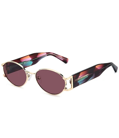Kurt Geiger London Women's KGL 1054 54mm Retro Oval Sunglasses