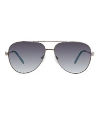 Kurt Geiger London Women's KGL1001 62mm Aviator Sunglasses