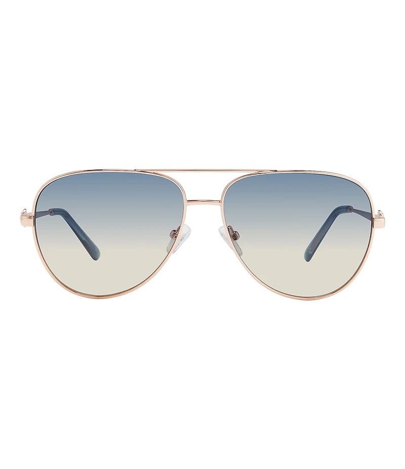 Kurt Geiger London Women's KGL1001 62mm Aviator Sunglasses