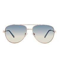 Kurt Geiger London Women's KGL1001 62mm Aviator Sunglasses